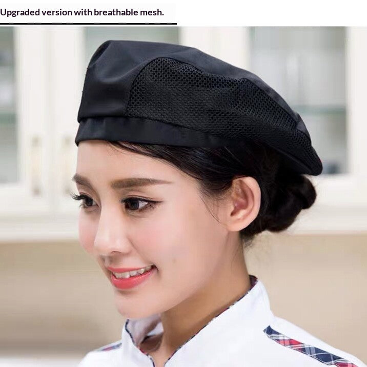 Beret de travail respirant pour le personnel de cuisine et salle à manger
