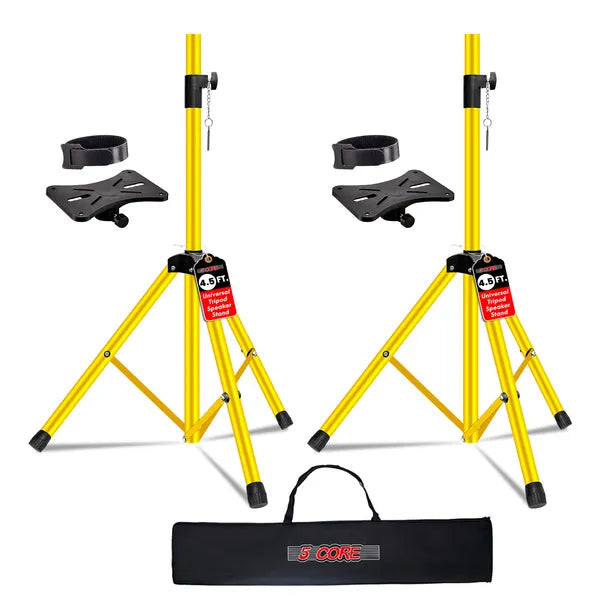 5 Core haut-parleur stand paire réglable 31 à 54" PA DJ trépied stands poids lourd W 35mm Inser
