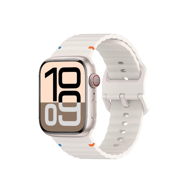 Wave Pattern Sports Silicone Strap Advanced