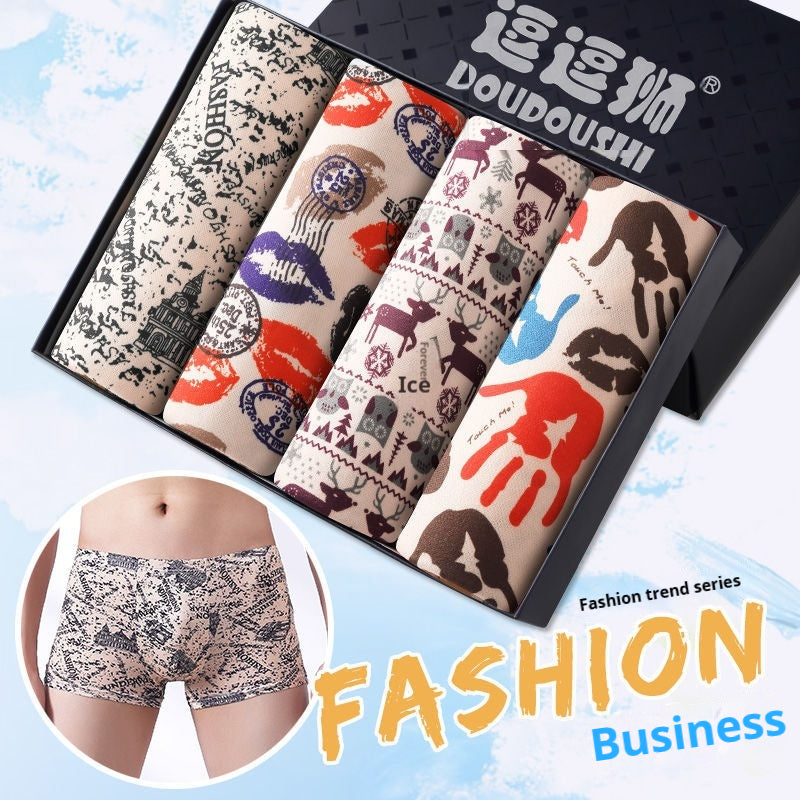Boxer homme Slips Étudiant Mode tendance Nouveau