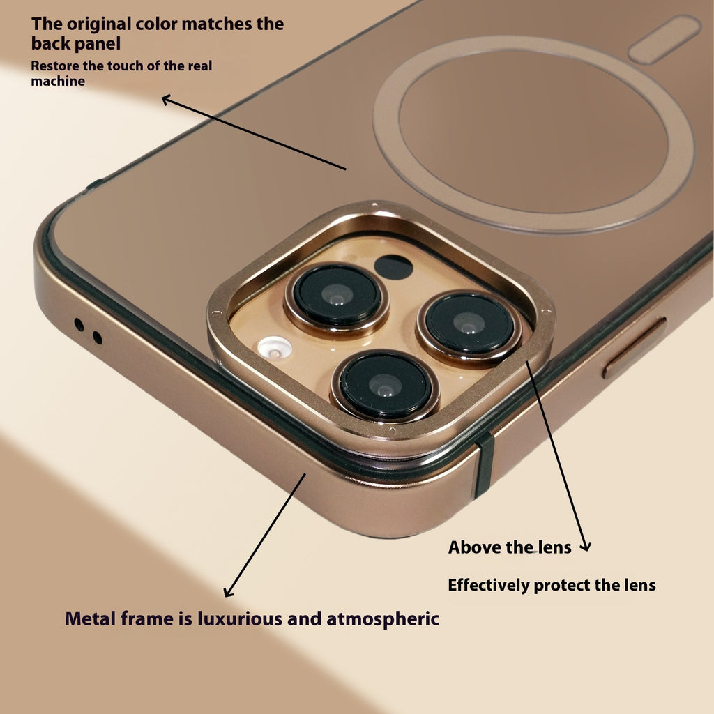 Boîtier de téléphone couleur de la machine originale par aspiration magnétique de cadre métallique