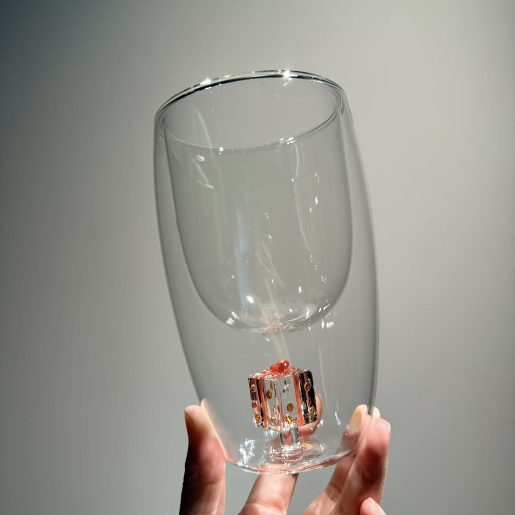 Coupe en verre à haute brosilicate avec poignée
