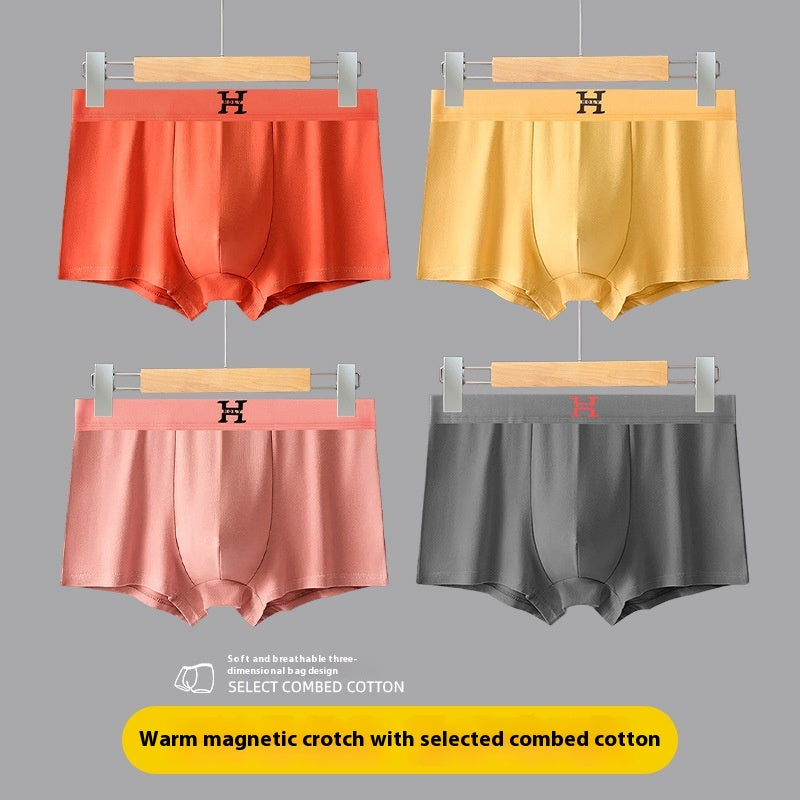 Sous-vêtements absorbants respirant couleur solide homme coton