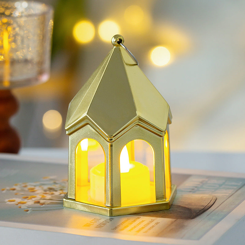 Creative Retro Led Lampe à bougie électronique Camping Tente Atmosphère Lit Dortoir