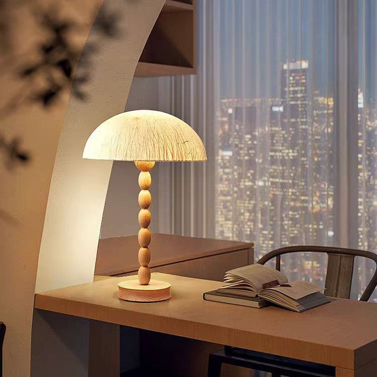 Lampe de sol en bois massif de style américain pour la chambre ou l'étude