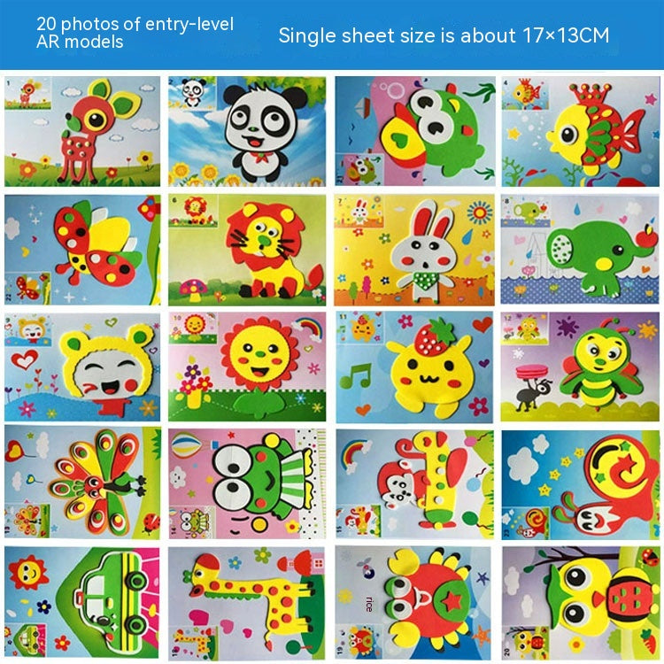 Stickers 3D imprimé créatif pour enfants