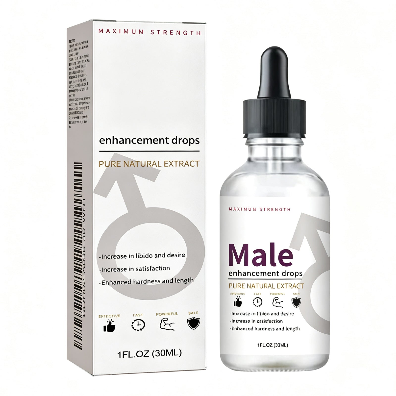 Des gouttes naturelles d'amélioration masculine