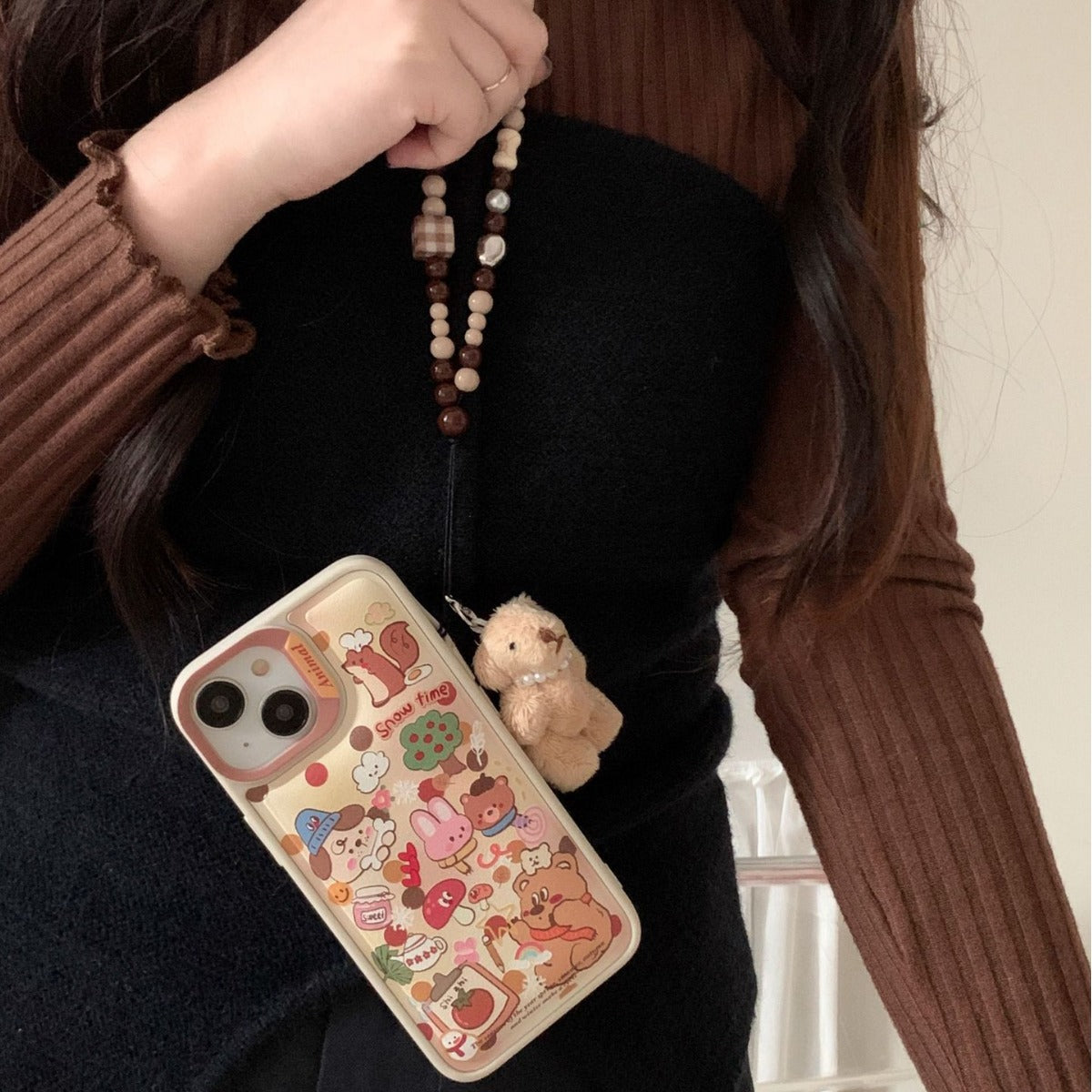 Mignon plein écran Graffiti Rabbit Phone Case