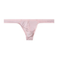 Hommes confortable respirant couleur solide faible taille T-back