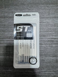 Neutre remplacement du noyau de stylo-ST bout-noir-0,5mm-10 pièces