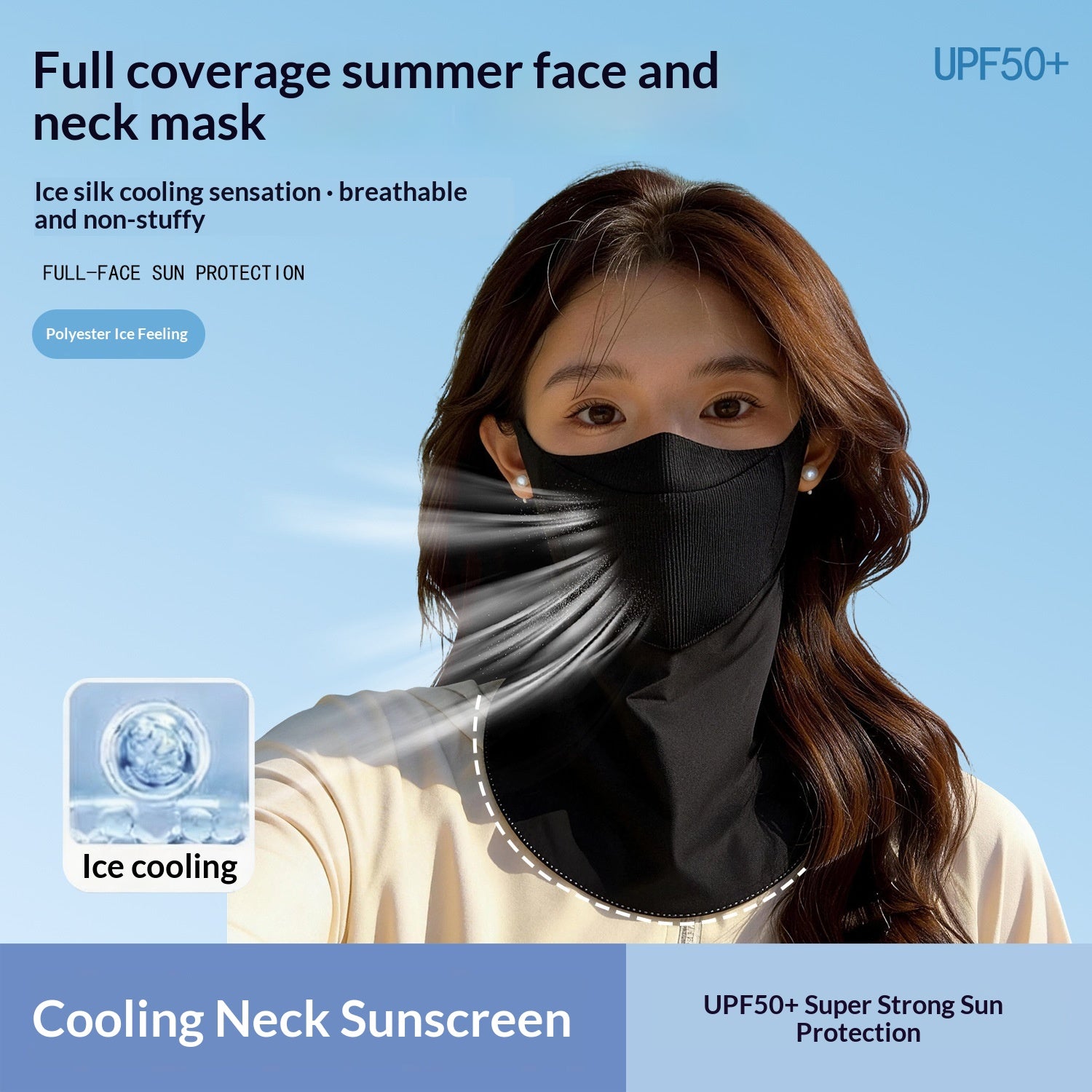 Été Pratique Boire Respirant Sun-Protective Masque visage