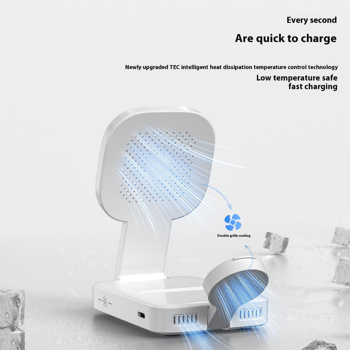 15W Three-in-One Foldable Portable Wireless Charger