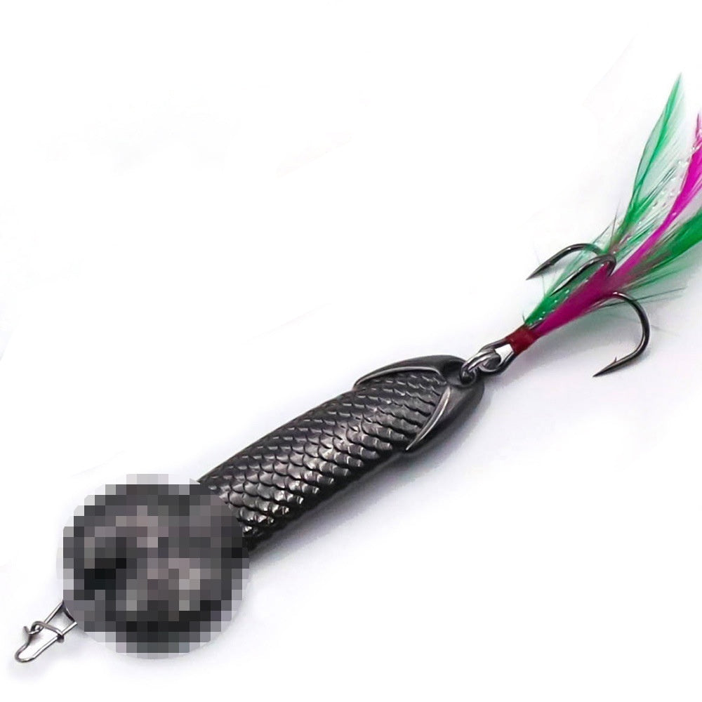 Métal JJ paille Lure Bait Rose Or et pistolet noir