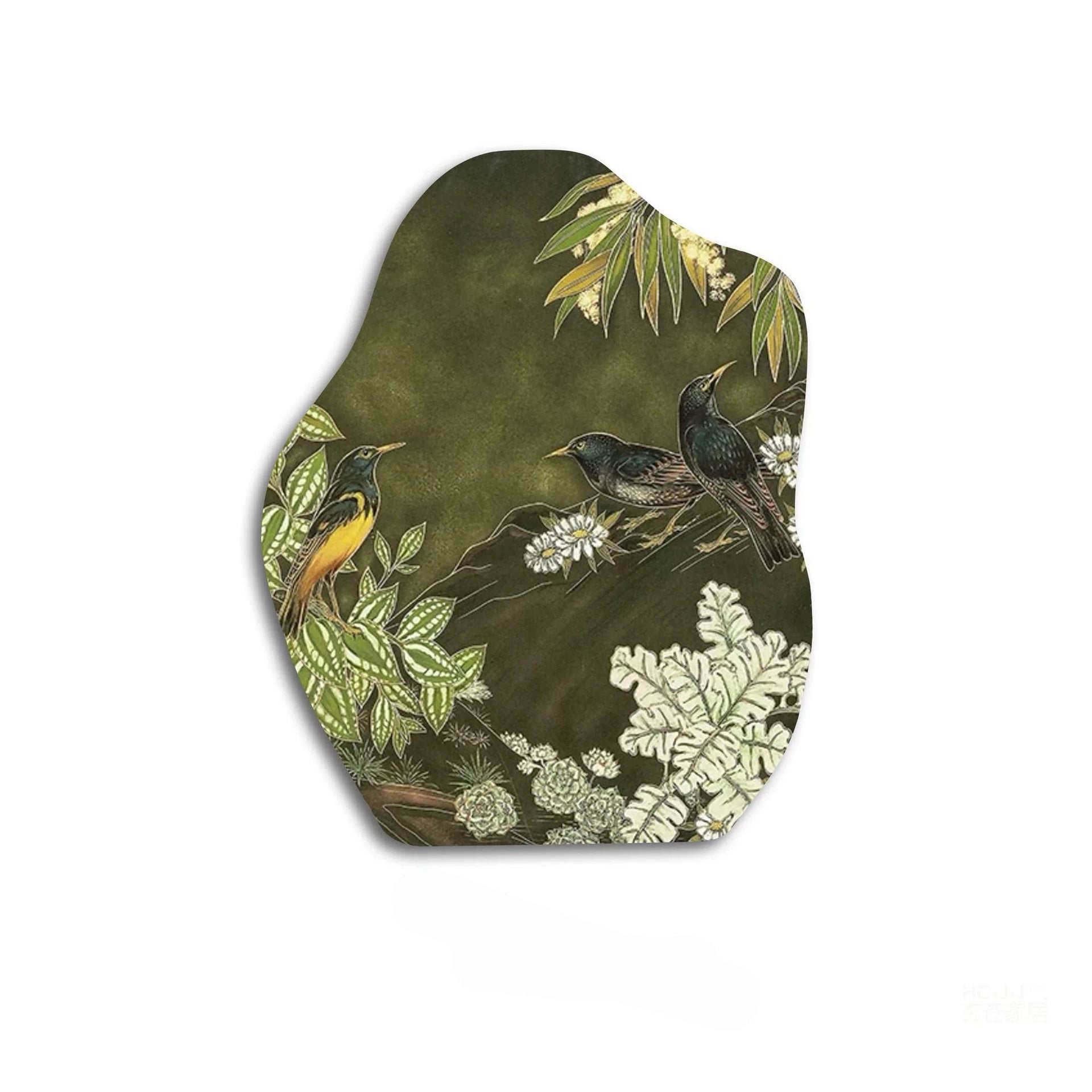 Mode médiéval Early-spring Auspicious Bureau Peinture Salon TV Cabinet Petit Ornam