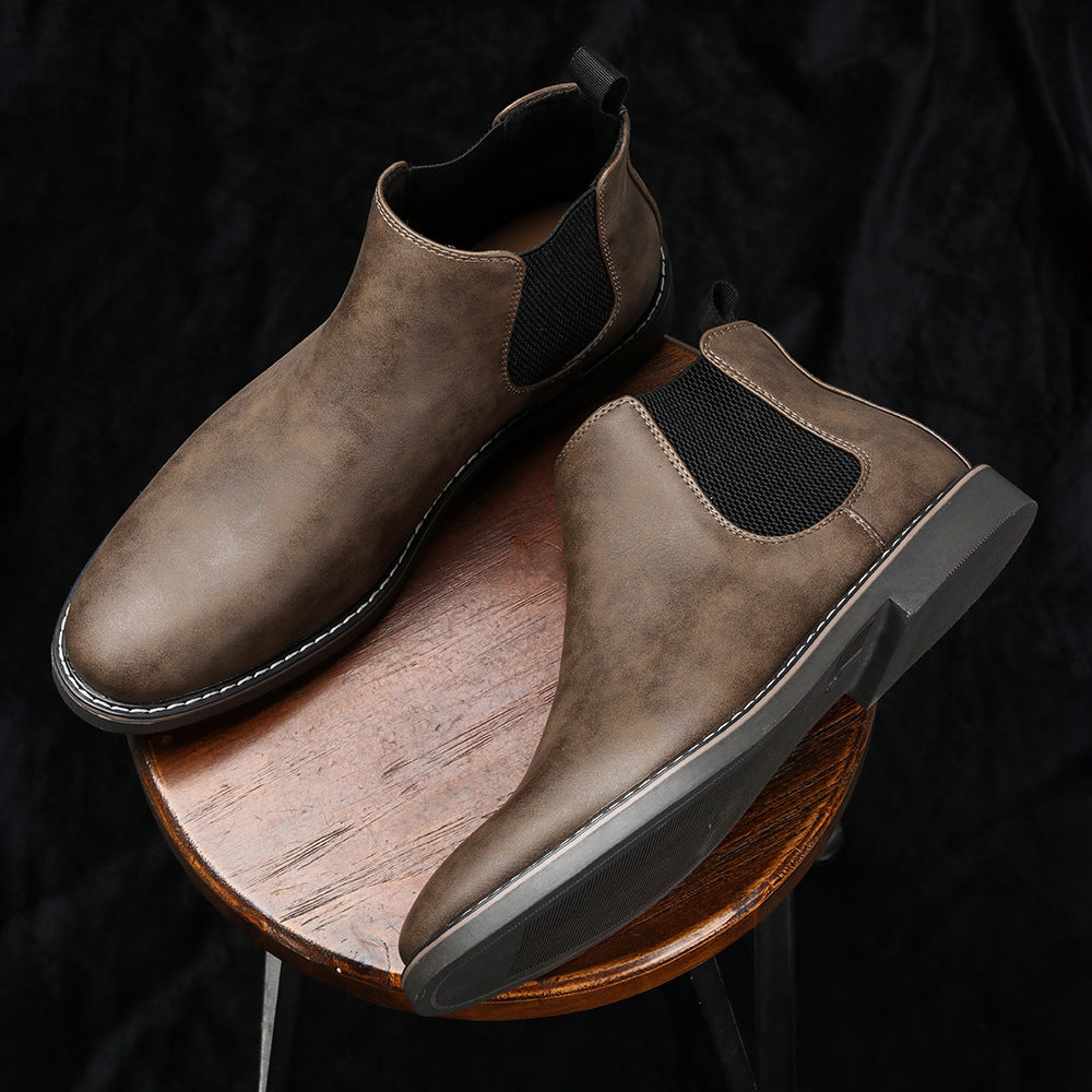 Bottes pour hommes Chelsea Formal High-top British Casual Single