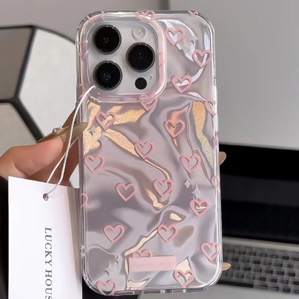 Eau Ripple amour téléphone cas grand trou