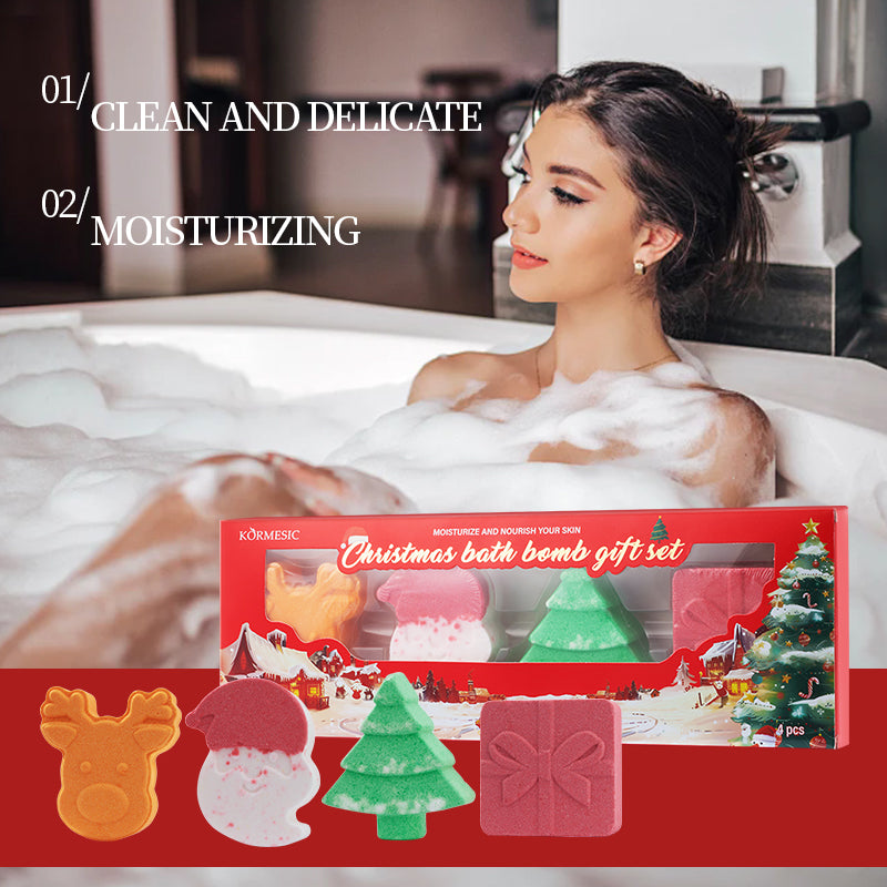 Ensemble cadeau pour baignoire et douche de Noël KORMESIC FT 105g-105g-105g-105g-105g