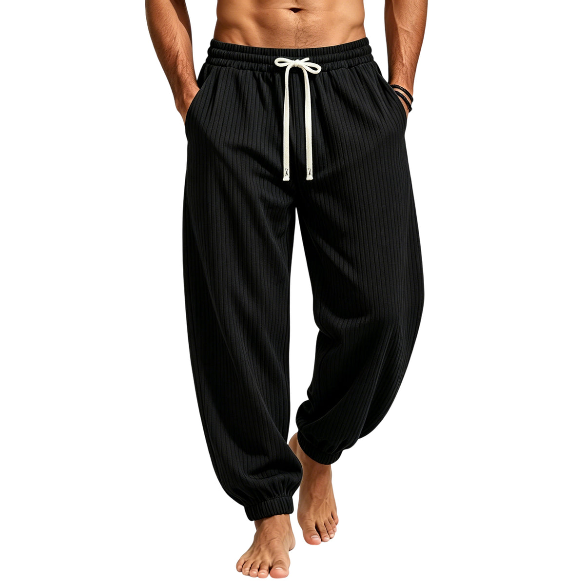 Pantalon casual avec cordons de serrage