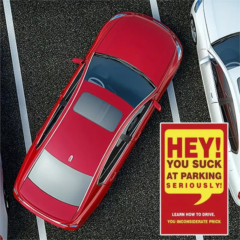 Violation parking ticket You park like an idiot card Funny parking ticket