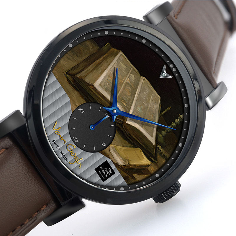 Van Gogh Montre de poignet en quartz pour homme Imprimé 3D