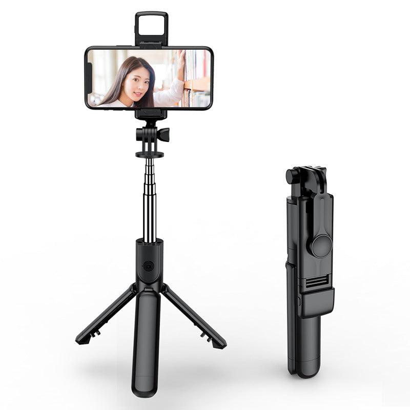 Selfie Stick sans fil Bluetooth Caméra Artifact Fill Light Anti-shake Rack Floor Tripod Po