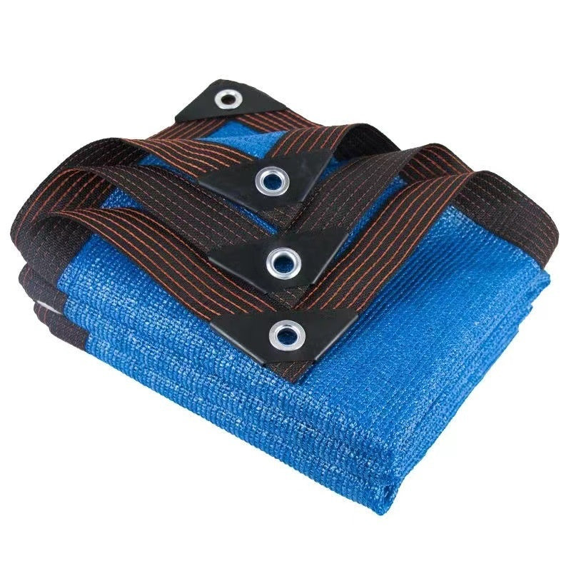 Filet d'ombre bleu avec bords hémés et perforations