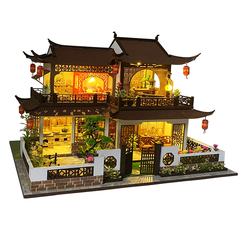 Maquette à construire – scène architecturale en briques