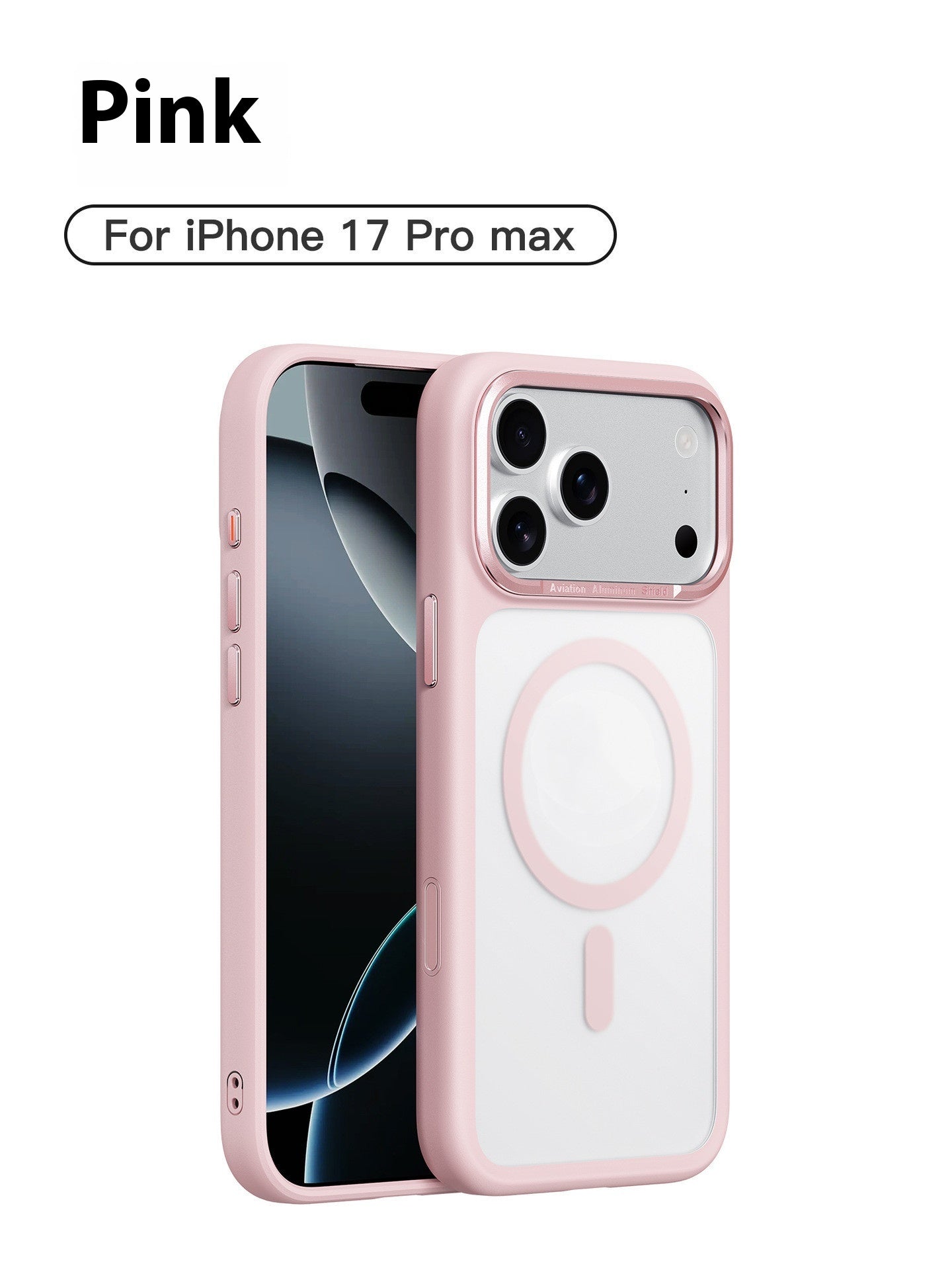 Boîtier de protection pour téléphone portable Shell anti-retour avec bouton magnétique gelé