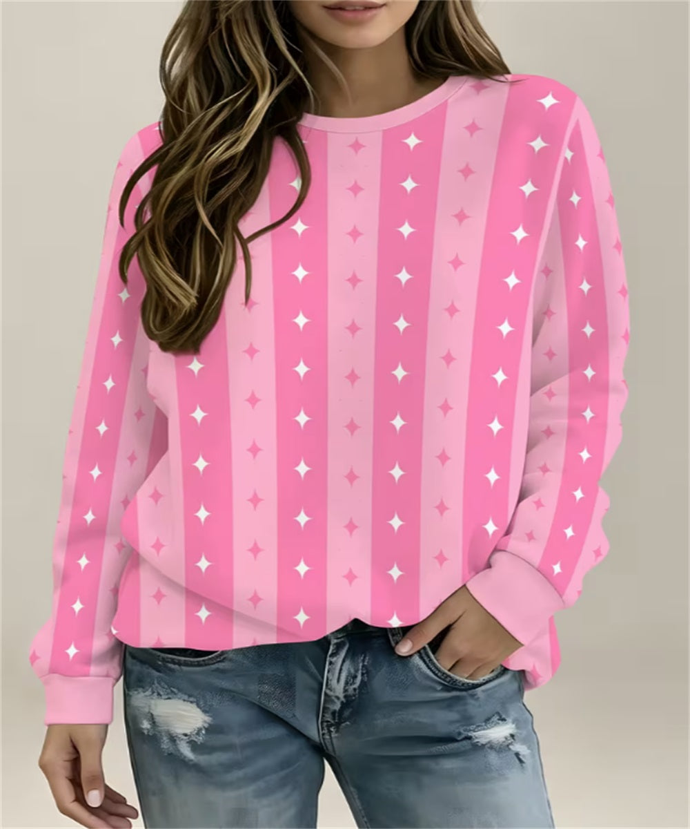 Sweat-shirt en col rond pour femme