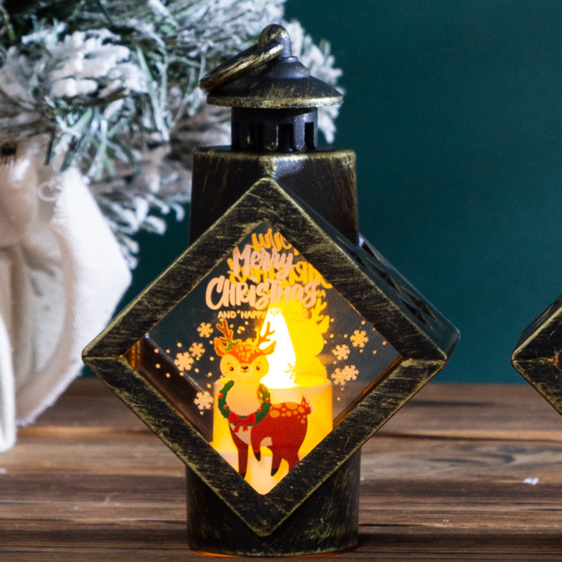Fournitures de décoration de Noël Lampe à Vent Créative Scene Layout Props Party Desktop Decorati