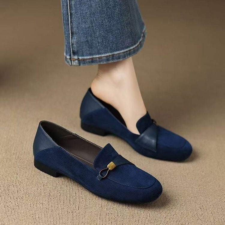Retro Rond-orteil Mocassins Soft-soled Slip-on Flats