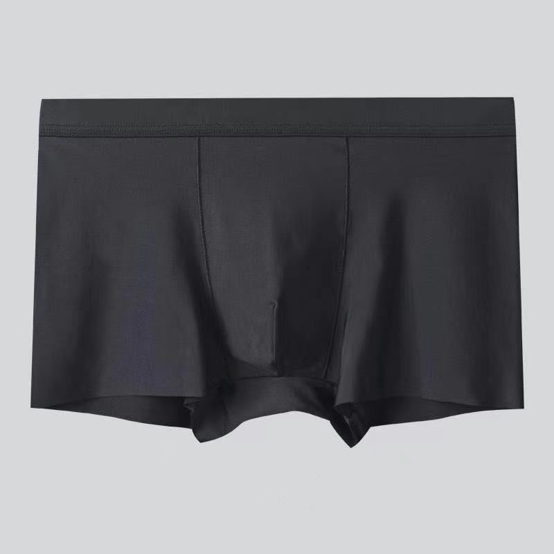 Sous-vêtements en soie de glace de boxer à 4 paquets pour hommes