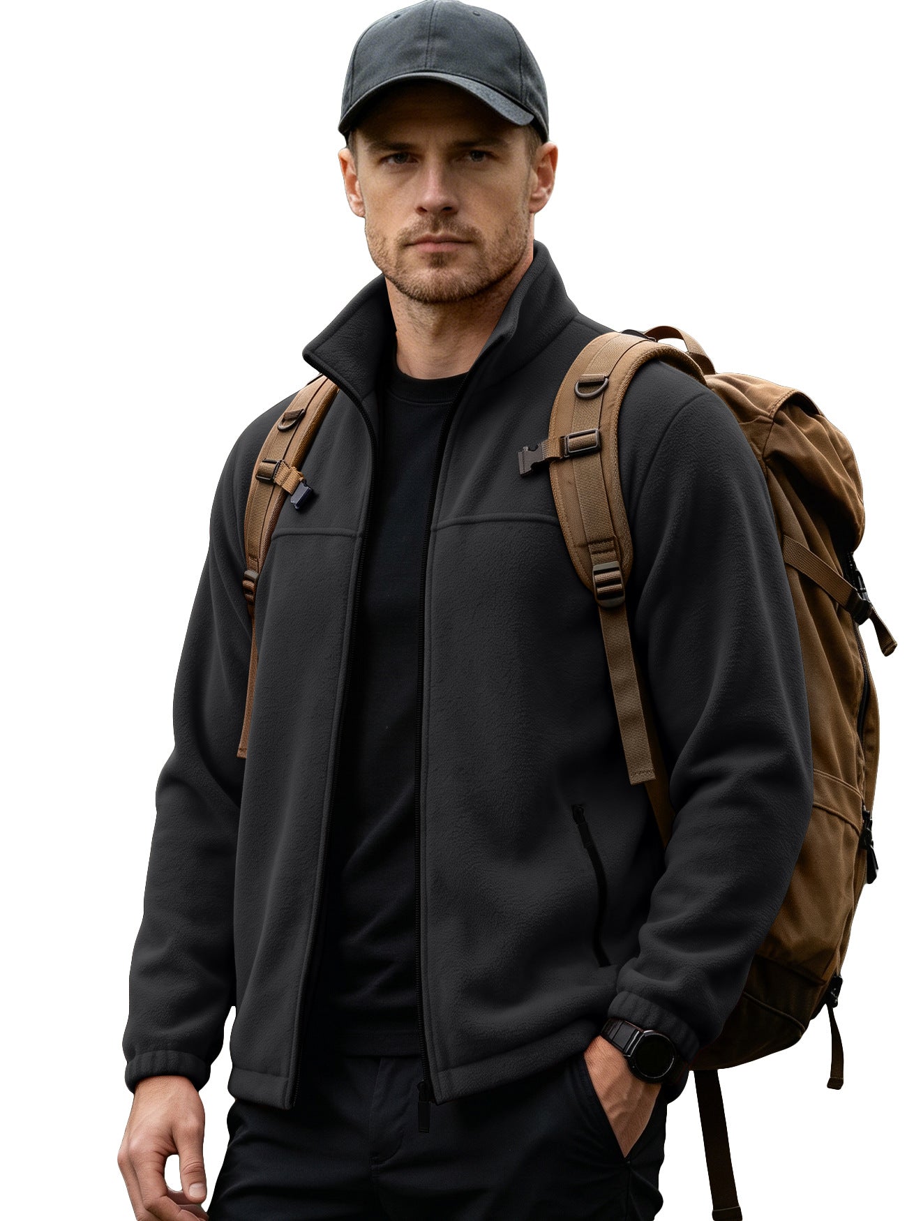 Veste de fermeture éclair pour hommes