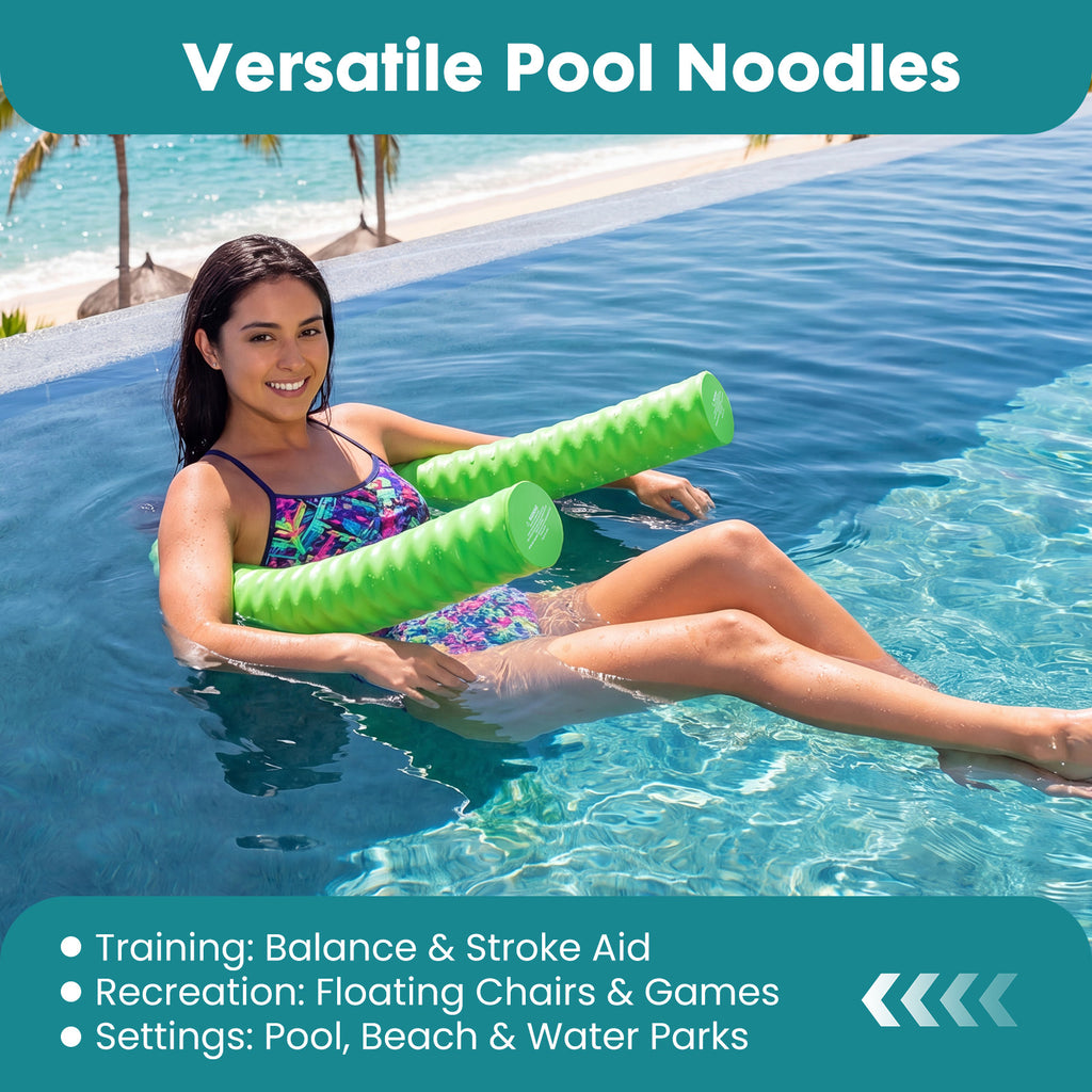 Dispositifs flottants en forme de nouilles pour la natation et le flot dans les piscines