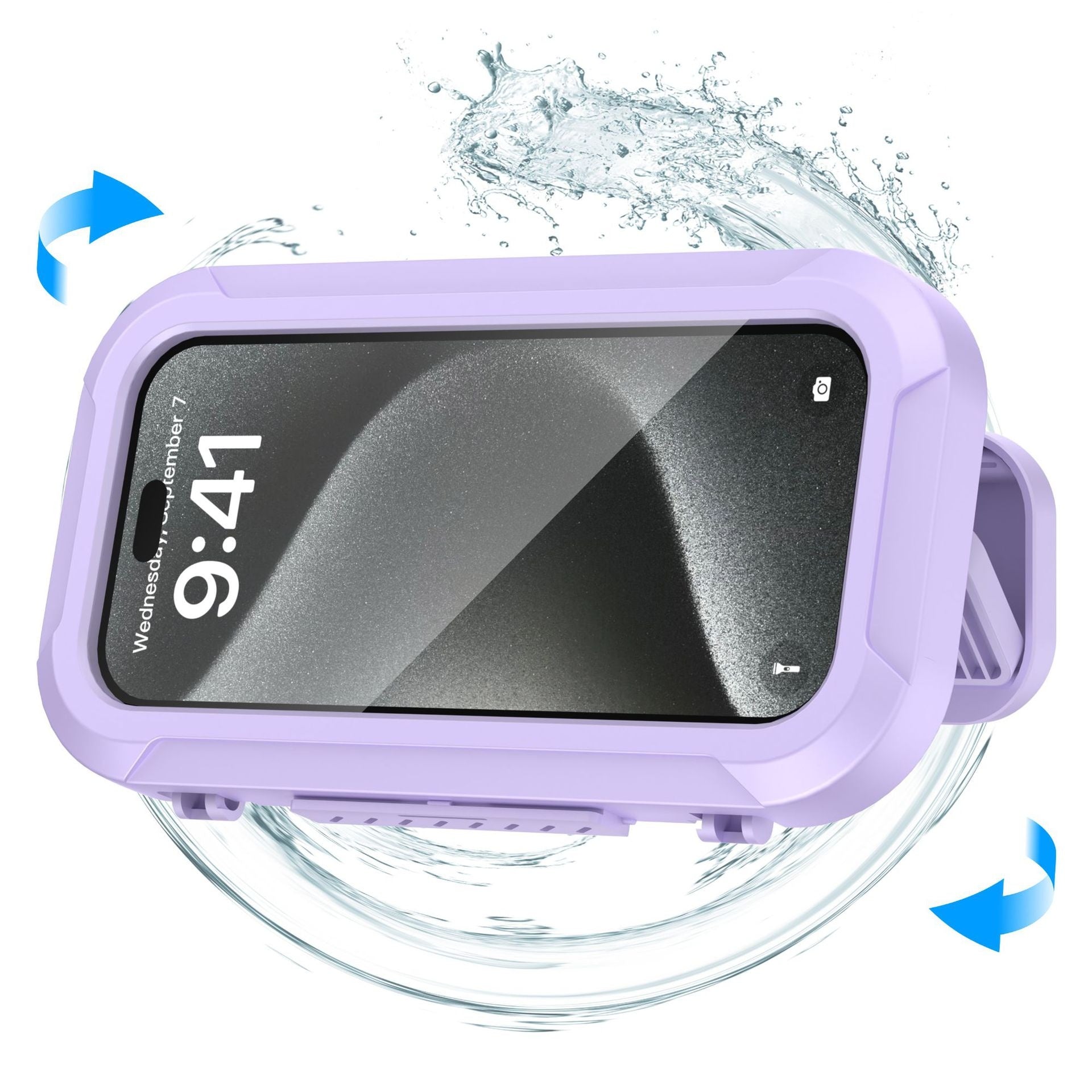 Salle de bain Étanche Étui de téléphone Douche Dispositif de streaming avec écran tactile et non-