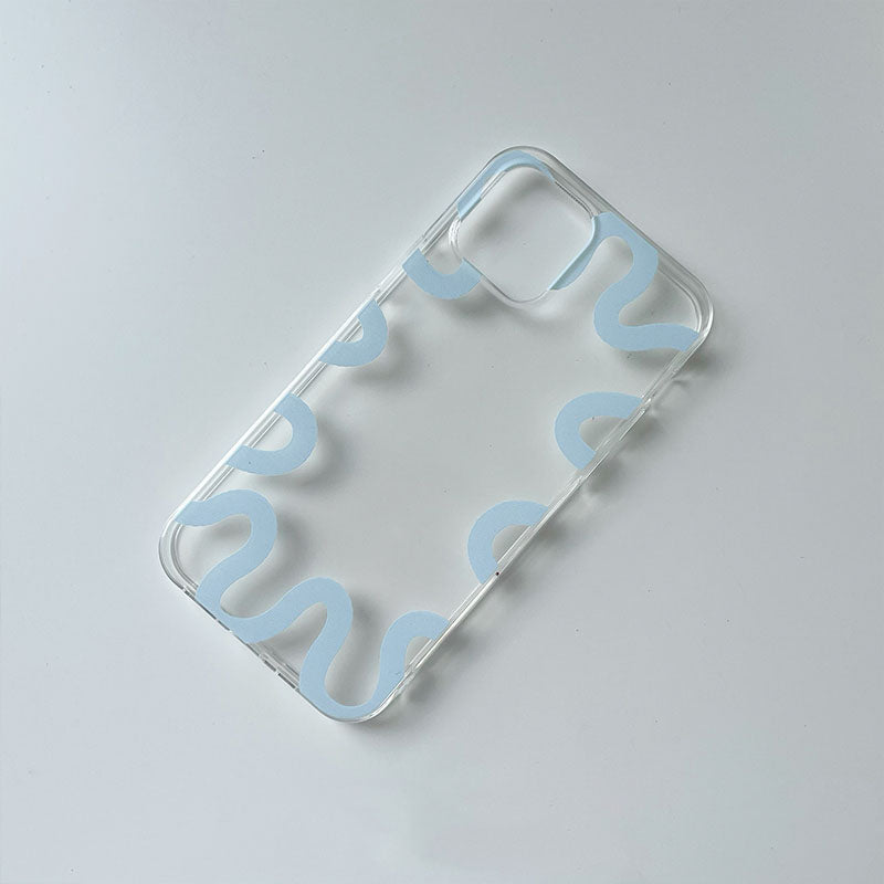 Simple boîtier de téléphone en plastique transparent tout compris