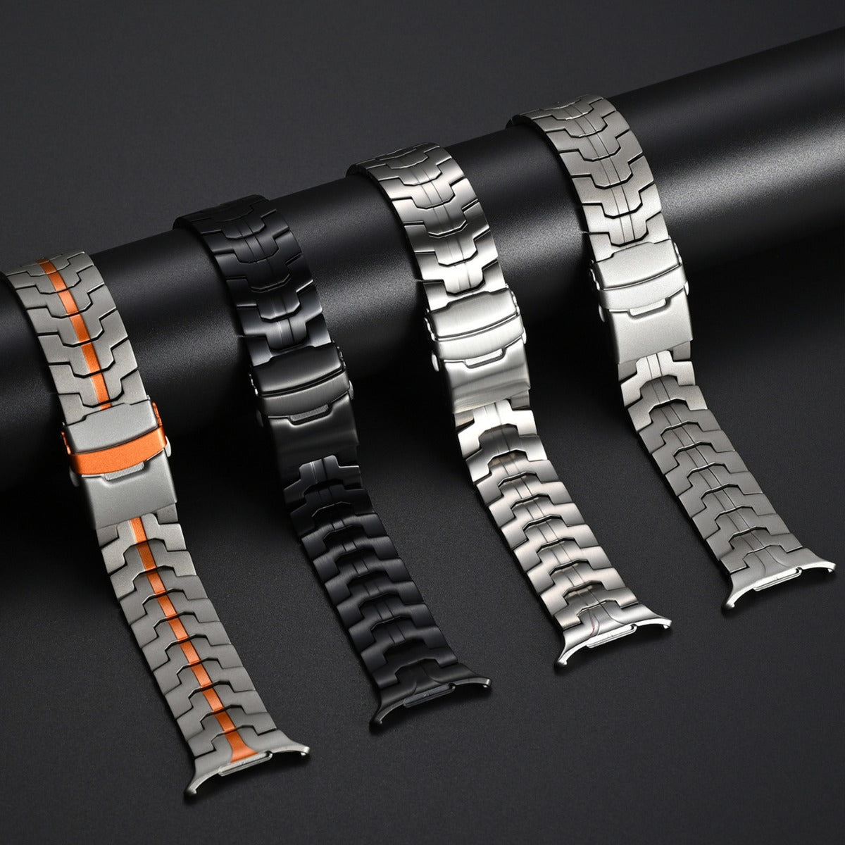 Simple Casual Pure Titanium Bracelet solide en métal