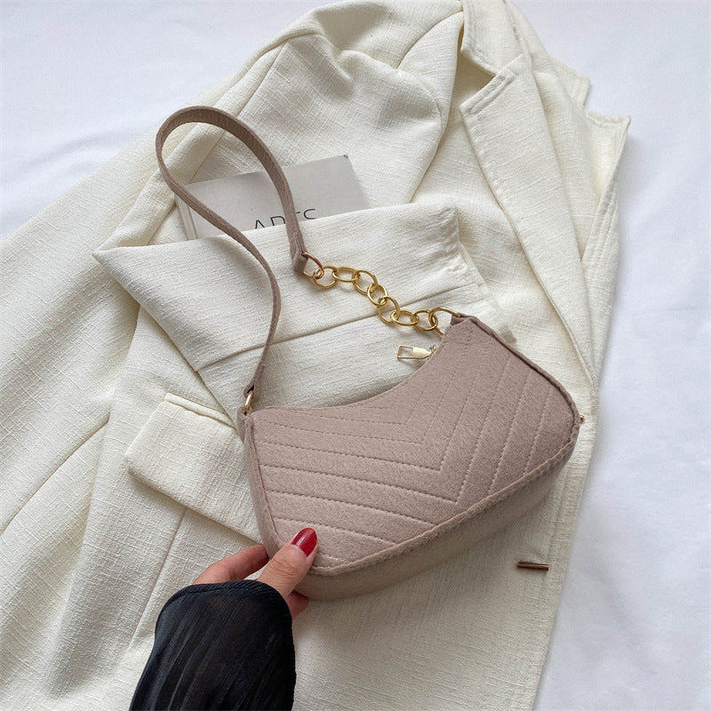 Sac à bandoulière en feutre pour femmes