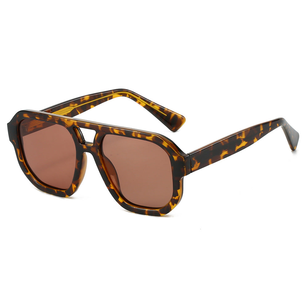 Lunettes de soleil polarisées pour pilotes avec un design double faisceau