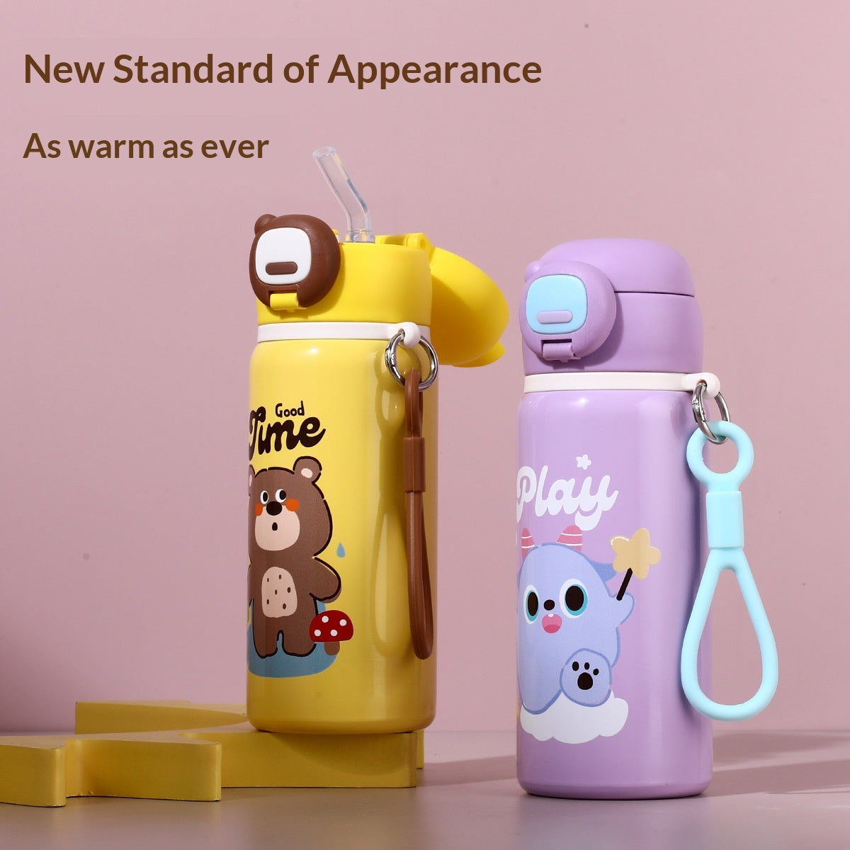 Stylish and Portable Straw Cup for Kids