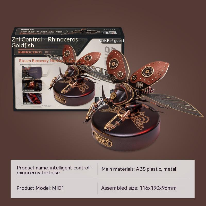 Assemblage du modèle de métal punk mécanique 3d Beetle