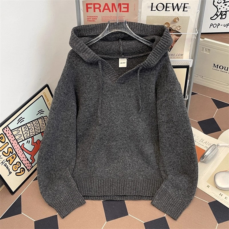 Hoodie à capuche à manches longues et chaude couleur unie