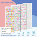 Feuille d'autocollant perle couleur-5mm-1