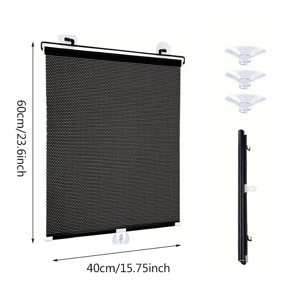 Shade de fenêtre avec 3 ventouses Isolation Blackout Blind Shade Couverture temporaire portable