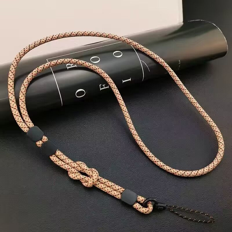 Long Minimalist Double-usage amovible téléphone réglable Lanyard