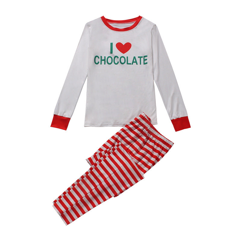 Pyjamas à la maison à la maison imprimés à rayures