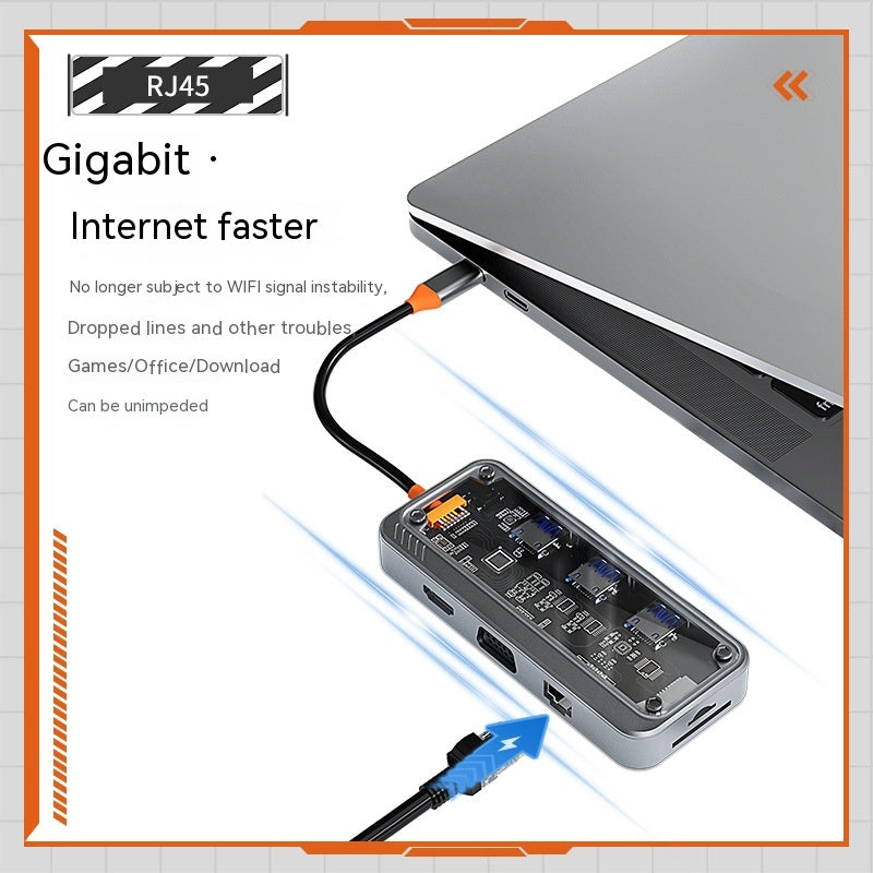 Hub Expansion Dock Notebook Convertisseur d'ordinateur