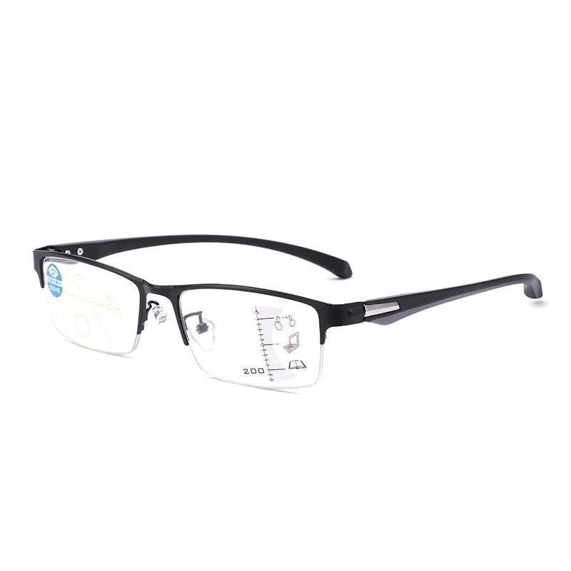 Demi-cadre d'affaires Photosensible couleur changer Multifocal lues