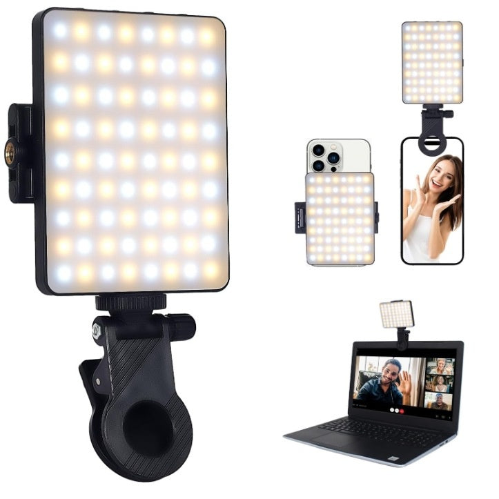 Lampe d'éclairage de caméra LED pour la vidéoconférence et le blogging