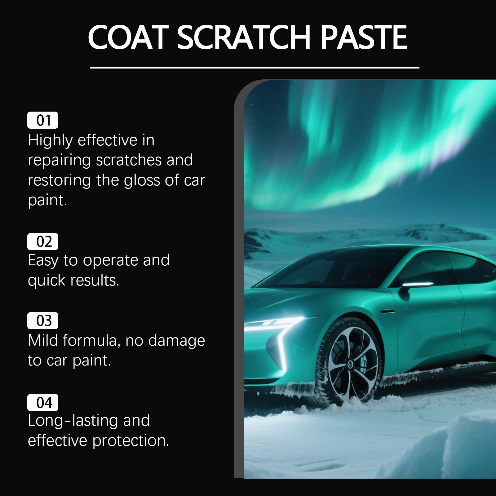 Paint Scratch Crème de réparation produit quotidien de soins de voiture
